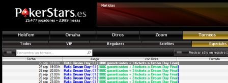 Rafa Dream Day torneos